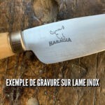 lot de gravures sur la lame en noir pour assortiment de couteaux de table 1