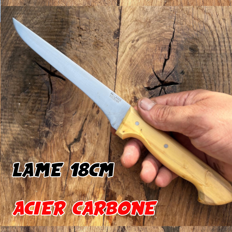 COUTEAU PALLARES DE CUISINE DESOSSEUR CARBONE 18CM