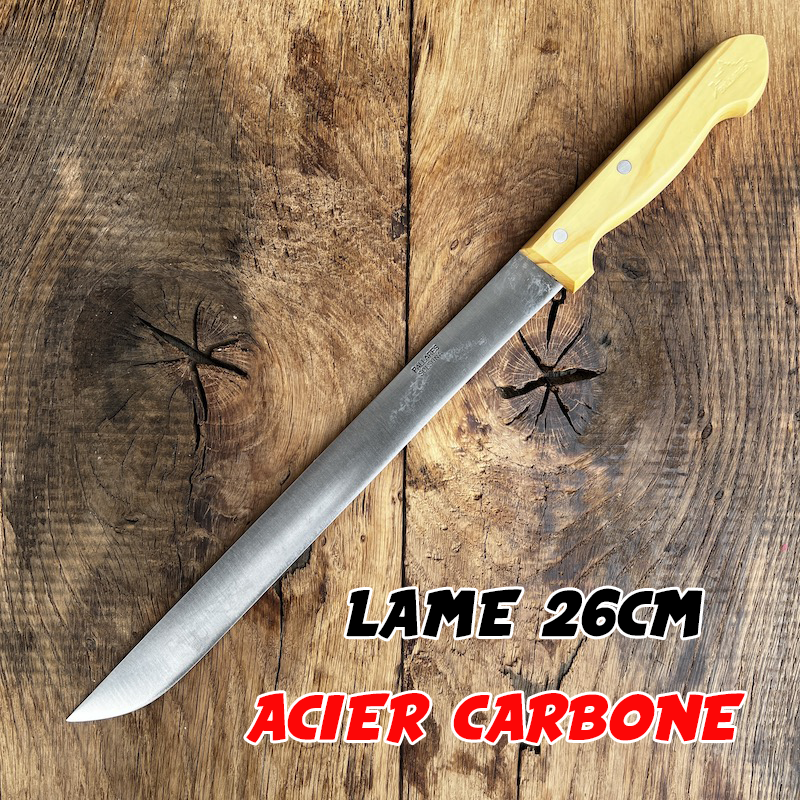 COUTEAU PALLARES DE CUISINE JAMBON CARBONE 26CM