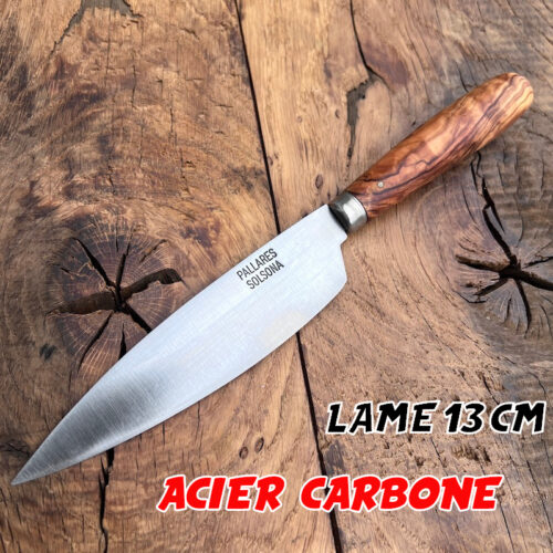 COUTEAU PALLARES SAUGE OLIVIER CARBONE 13CM