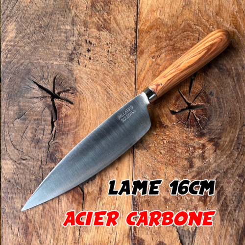 COUTEAU PALLARES SAUGE OLIVIER CARBONE 16CM